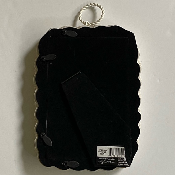 Rope Frame Sheffield Home Nautical Resin White Twisted 4 X 6 Photo Beach EUC - Picture 12 of 16